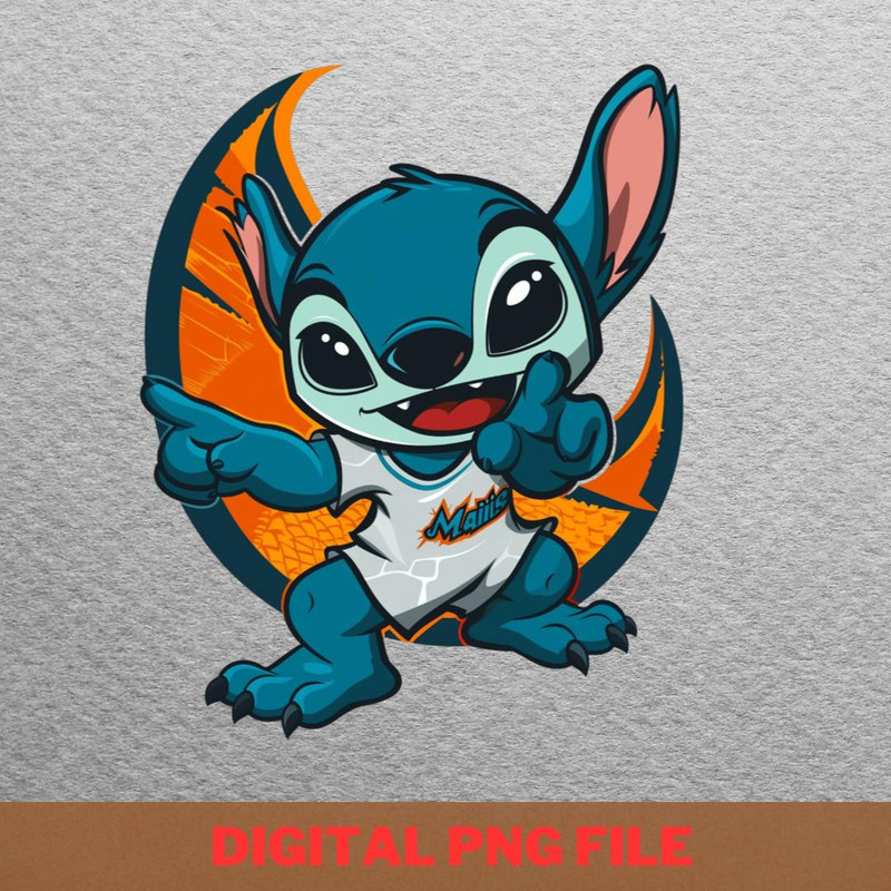 Stitch Vs Miami Marlins Base Brawler PNG, Stitch PNG, Miami Marlins Digital Png Files.jpg