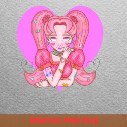usagi dark kingdom chica magica rosada png, usagi png, sailor senshi digital