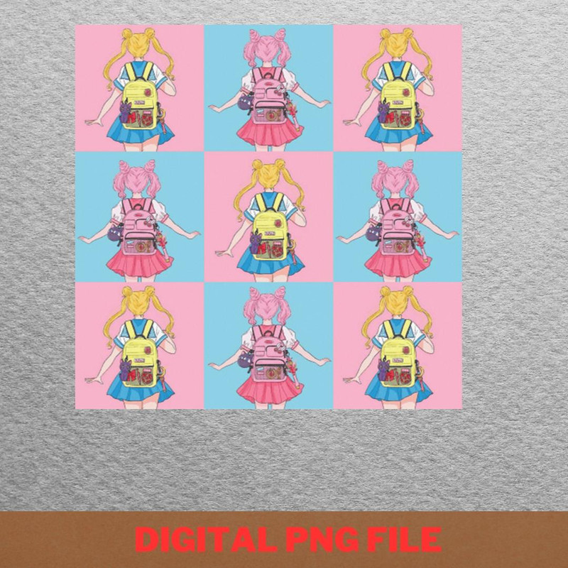 Usagi Friendship Bonds Chibiusa And Usagi PNG, Usagi PNG, Sailor Senshi Digital.jpg