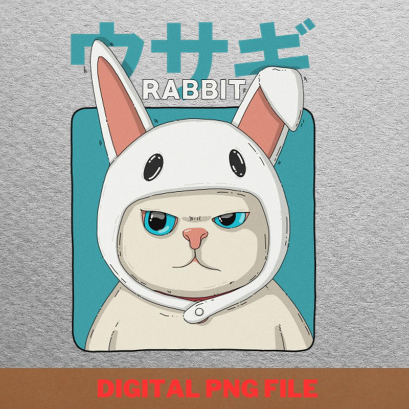 Usagi Inner Strength Grumpy Rabbit Neko PNG, Usagi PNG, Sailor Senshi Digital.jpg