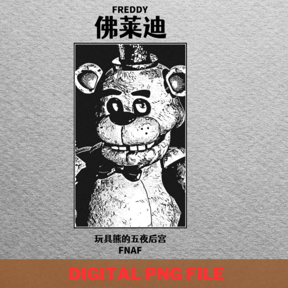 Five Nights At Freddy Fazbear Frightens PNG, Best Seller PNG, Golden Freddy Digital Png Files.jpg