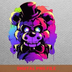 five nights at freddy franchise scares png, best seller png, golden freddy digital png files
