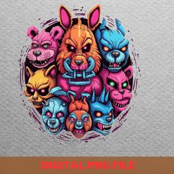 five nights at freddy funtime dances png, best seller png, golden freddy digital png files
