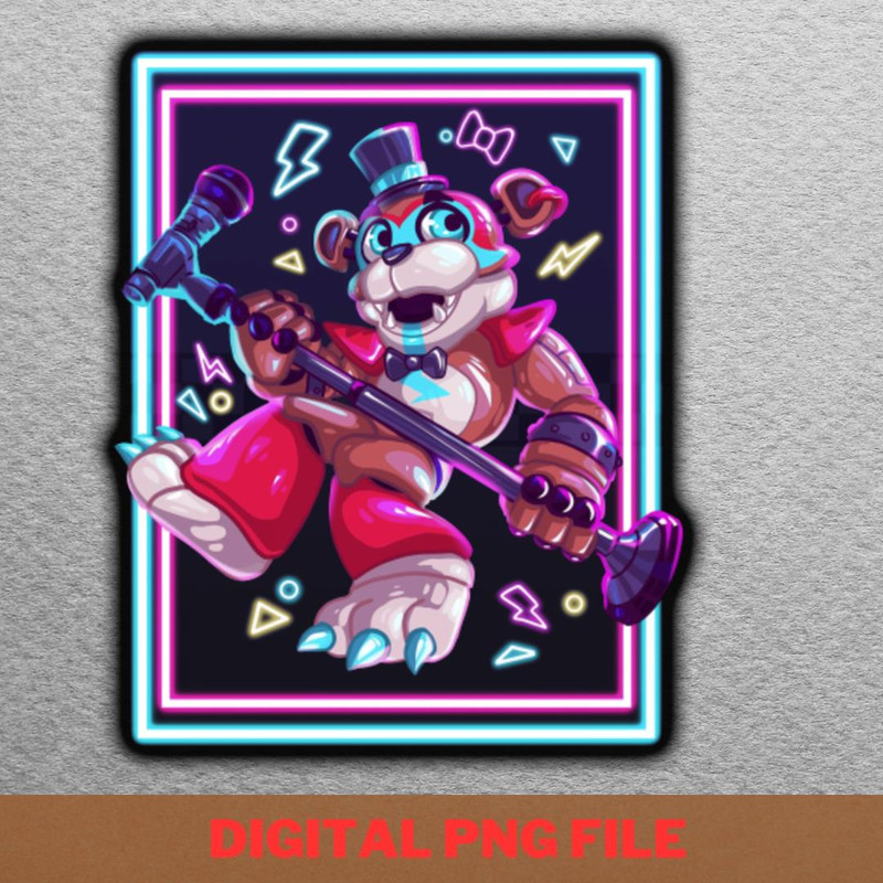 Five Nights At Freddy Puppet Directs PNG, Best Seller PNG, Golden Freddy Digital Png Files.jpg