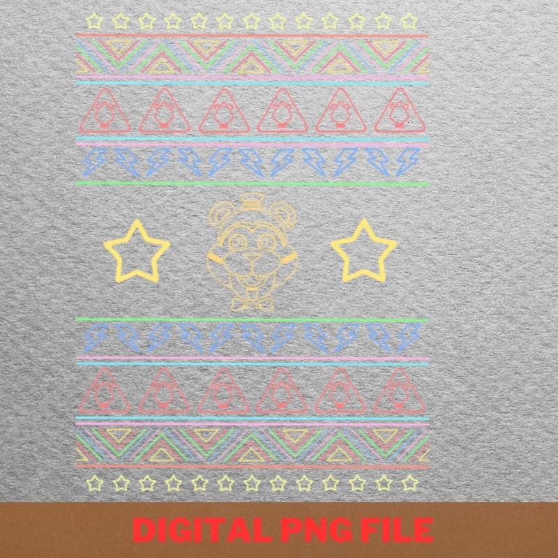 Five Nights At Freddy Stickers Stick PNG, Best Seller PNG, Golden Freddy Digital Png Files.jpg