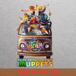 dr teeth adaptable png, muppets show png, electric mayhem digital png files