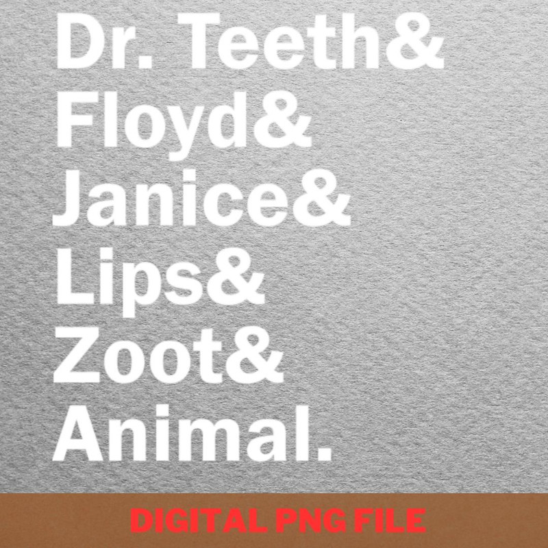 Dr Teeth Inimitable PNG, Muppets Show PNG, Electric Mayhem Digital Png Files.jpg