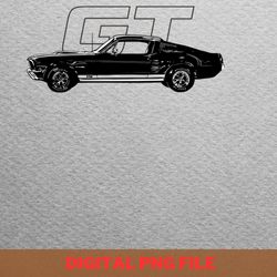 ford mustang classic heritage png, ford mustang png, american car digital png files