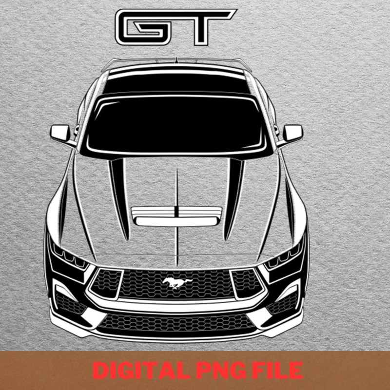 Ford Mustang Passionate Community PNG, Ford Mustang PNG, American Car Digital Png Files.jpg