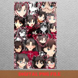 rin tohsaka beauty png, rin tohsaka png, fate stay night digital png files