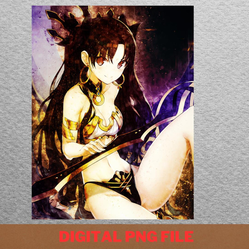 Rin Tohsaka Charming PNG, Rin Tohsaka PNG, Fate Stay Night Digital Png Files.jpg