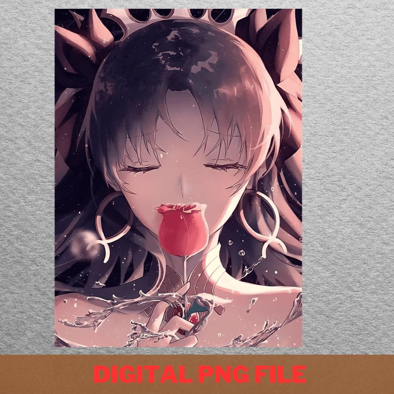 Rin Tohsaka Determination PNG, Rin Tohsaka PNG, Fate Stay Night Digital Png Files.jpg