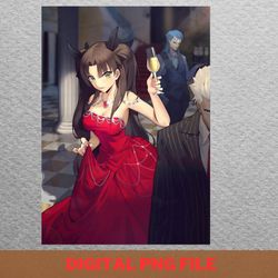 rin tohsaka fierce mage png, rin tohsaka png, fate stay night digital png files