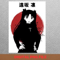 rin tohsaka iconic png, rin tohsaka png, fate stay night digital png files