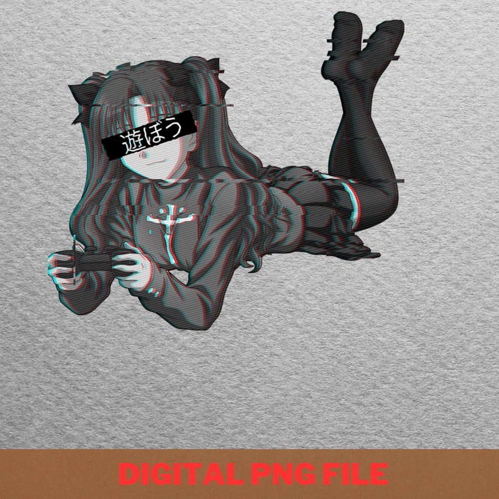 Rin Tohsaka Magic PNG, Rin Tohsaka PNG, Fate Stay Night Digital Png Files.jpg