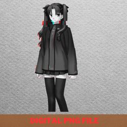rin tohsaka powerful png, rin tohsaka png, fate stay night digital png files