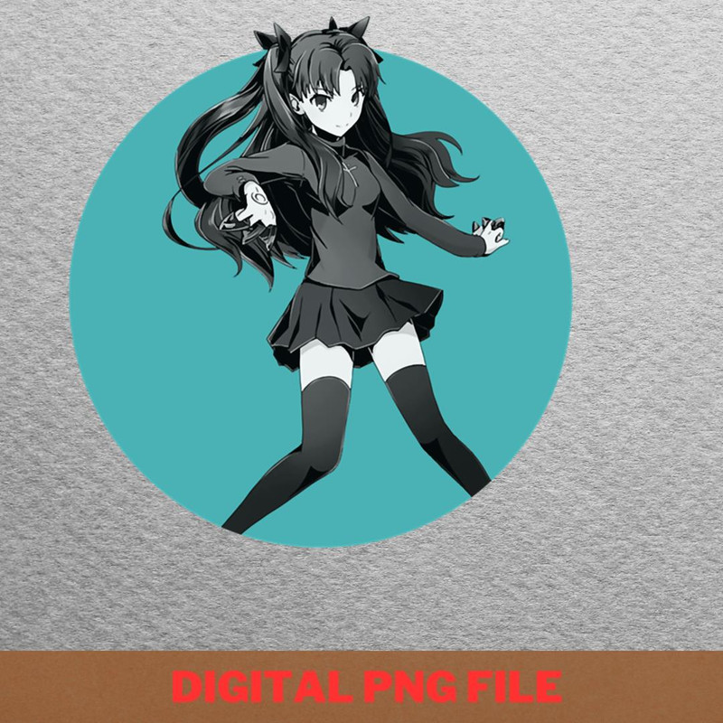 Rin Tohsaka Radiant PNG, Rin Tohsaka PNG, Fate Stay Night Digital Png Files.jpg
