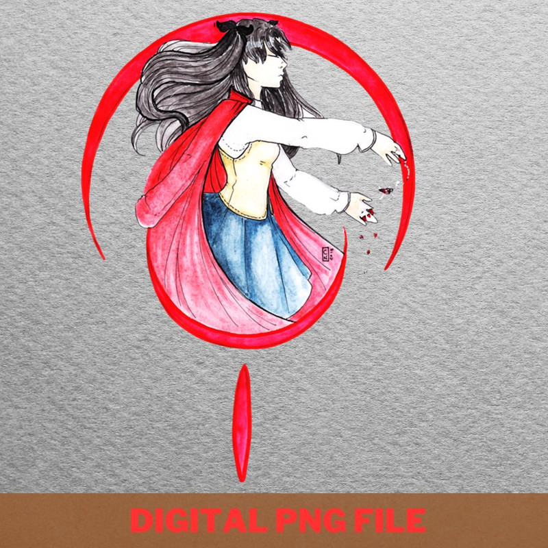 Rin Tohsaka Strategy PNG, Rin Tohsaka PNG, Fate Stay Night Digital Png Files.jpg