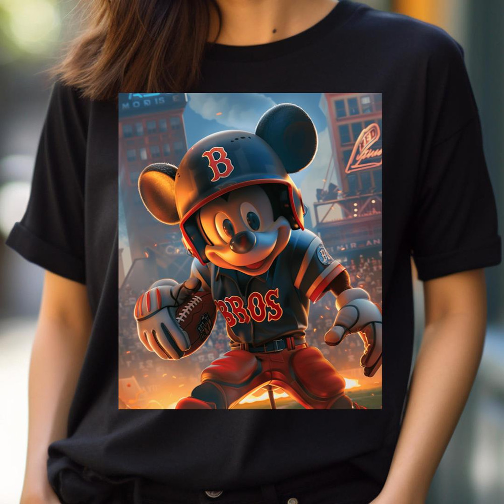 Mickey Mouse Vs Boston Red Sox Magical Pitch Magic PNG, Micky Mouse PNG, Boston Red Sox Digital Png Files.jpg