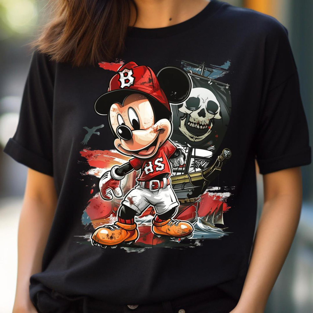 Mickey Mouse Vs Boston Red Sox Mickey Covers First PNG, Micky Mouse PNG, Boston Red Sox Digital Png Files.jpg