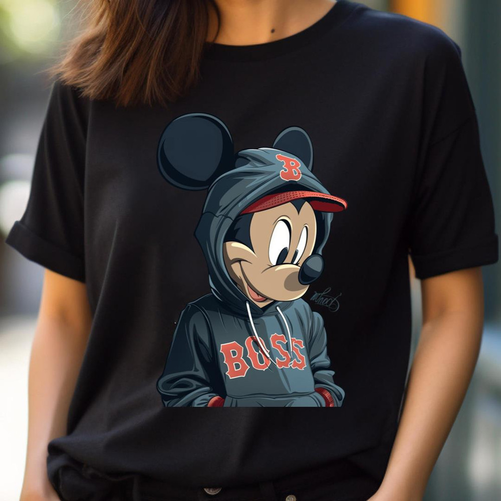 Mickey Mouse Vs Boston Red Sox Beantown Animated Assault PNG, Micky Mouse PNG, Boston Red Sox Digital Png Files.jpg