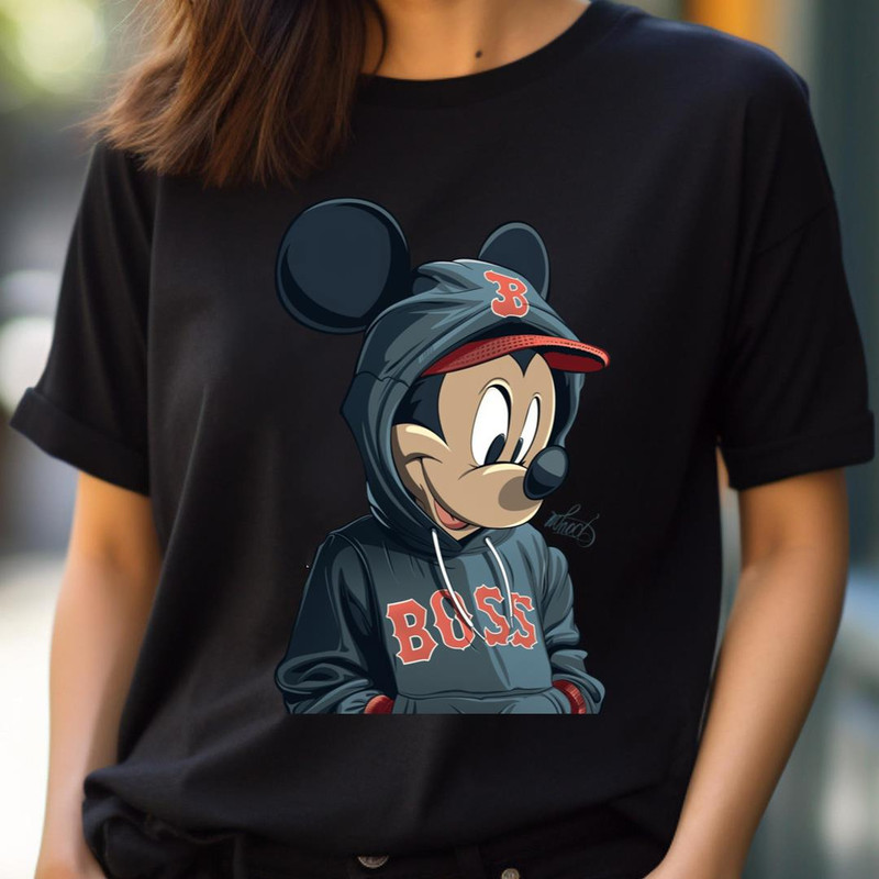 Mickey Mouse Vs Boston Red Sox Beantown Animated Assault PNG, Micky Mouse PNG, Boston Red Sox Digital Png Files.jpg