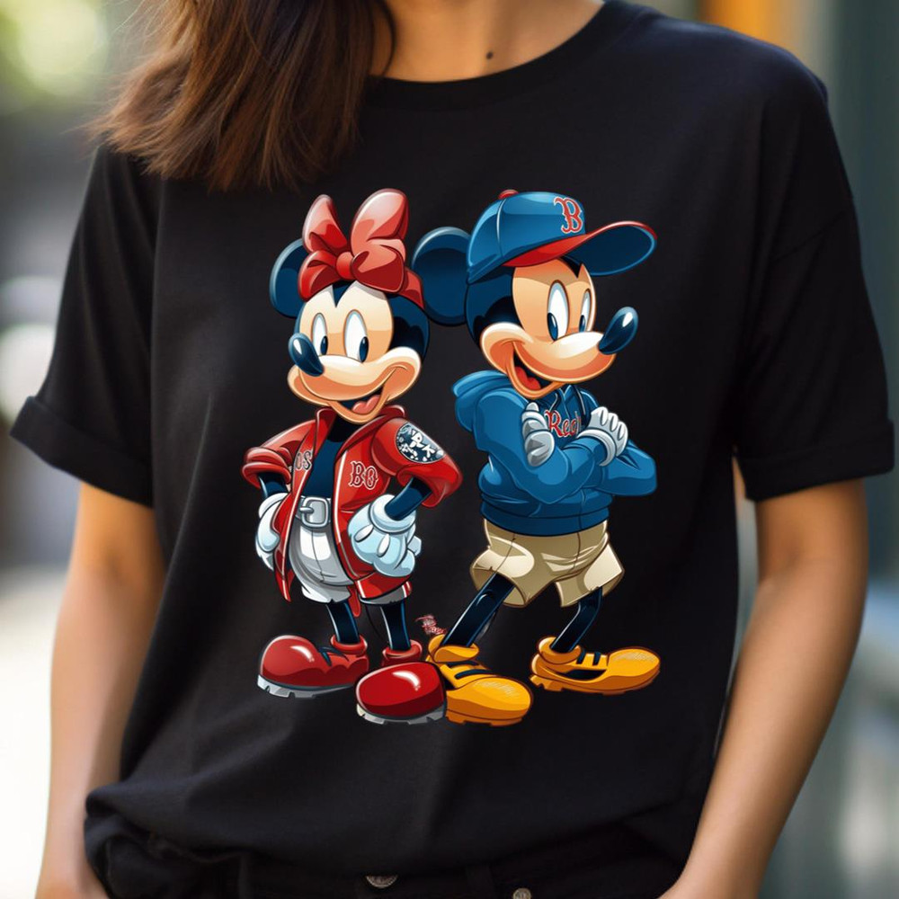 Mickey Mouse Vs Boston Red Sox Chip Charming Cheer PNG, Micky Mouse PNG, Boston Red Sox Digital Png Files.jpg