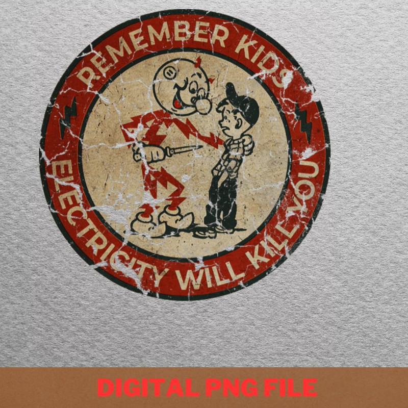 Electricity Will Kill You Monumentally PNG, Electricity Will Kill You PNG, Kilowatt Digital Png Files.jpg