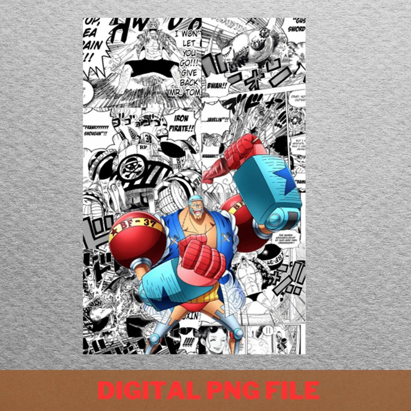 One Piece Sea Adventures Franky PNG, One Piece PNG, Monkey D Luffy Digital.jpg