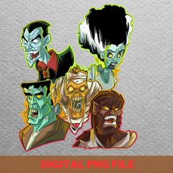 creepy bat silhouettes png, dracula halloween png, vampire digital png files