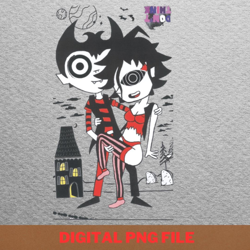 Terror-Filled Moonlight PNG, Dracula Halloween PNG, Vampire Digital Png Files.jpg