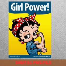 betty boop girl power - betty boop spirit png, betty boop png, patent image digital png files