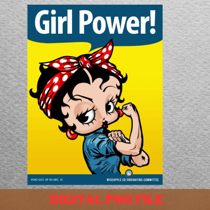 Betty Boop Girl Power - Betty Boop Spirit PNG, Betty Boop PNG, Patent Image Digital Png Files.jpg