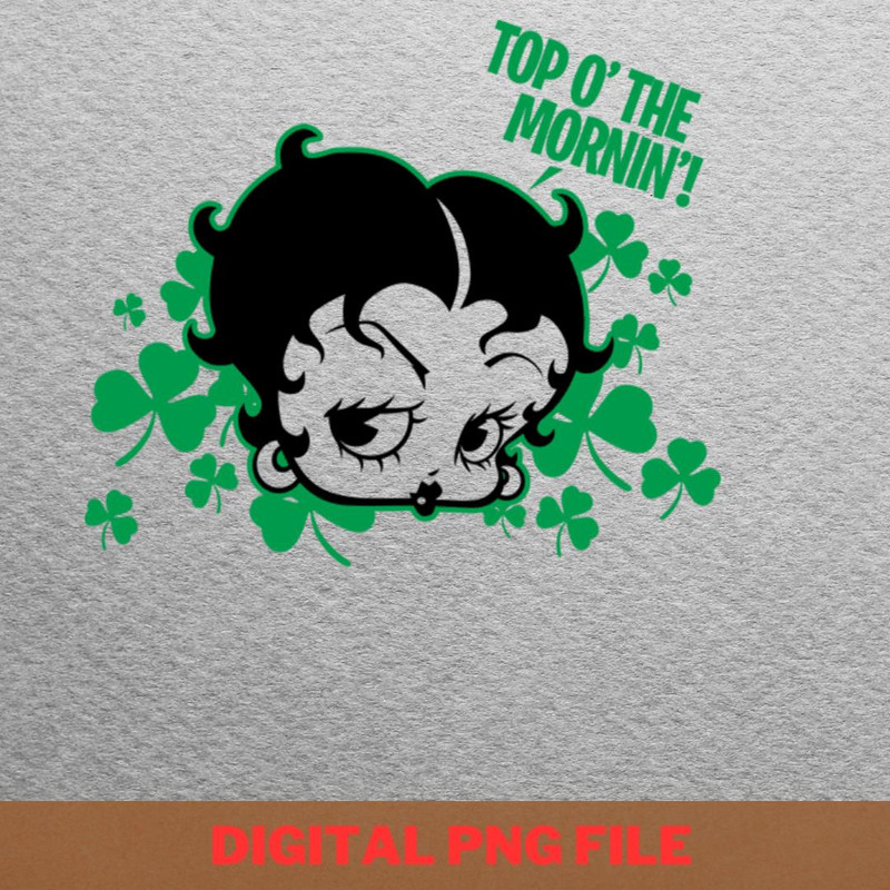 Betty Boop Saint Patrick - Betty Boop Relic PNG, Betty Boop PNG, Patent Image Digital Png Files.jpg