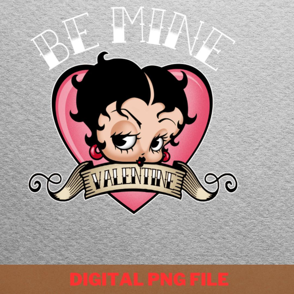 Betty Boop Tattoo Valentine - Betty Boop Bliss PNG, Betty Boop PNG, Patent Image Digital Png Files.jpg