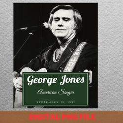 george jones fan favorites png, george jones png, outlaw country digital png files