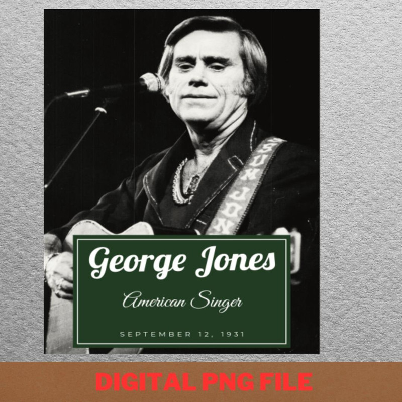 George Jones Fan Favorites PNG, George Jones PNG, Outlaw Country Digital Png Files.jpg