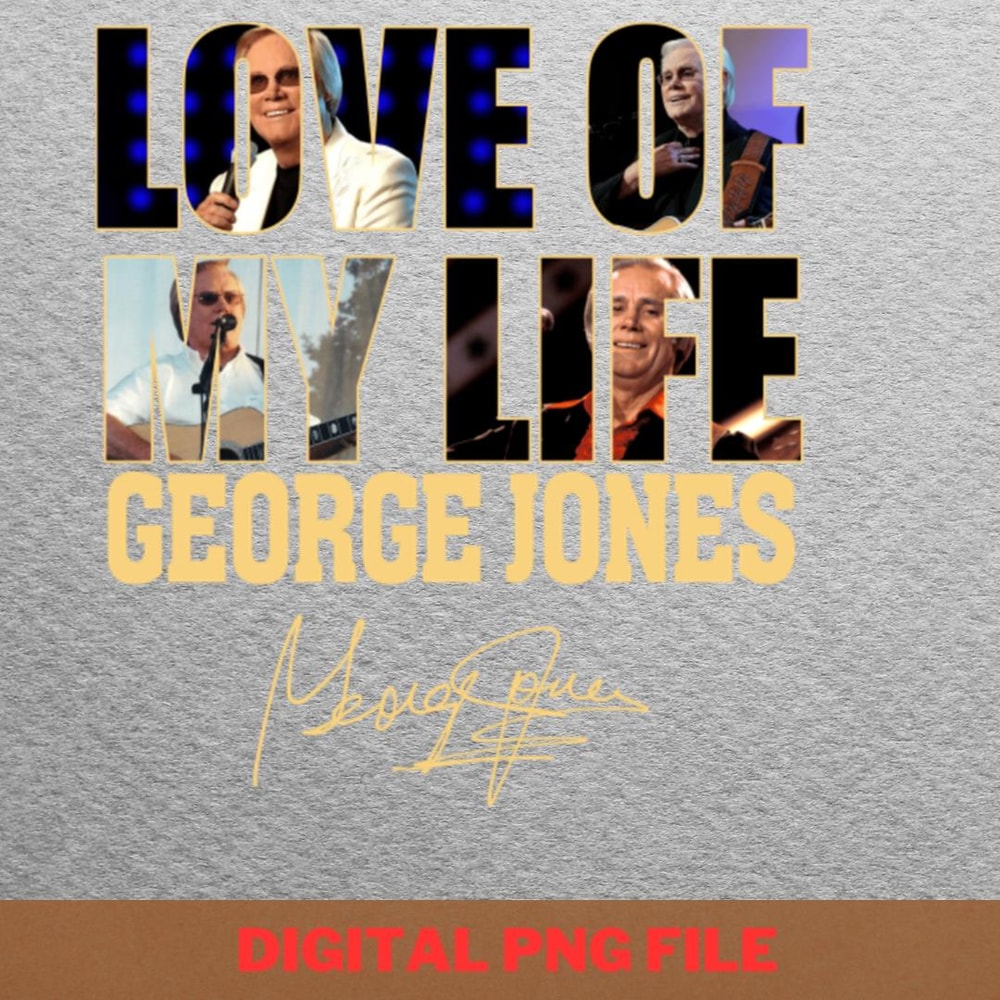 George Jones Music Videos PNG, George Jones PNG, Outlaw Country Digital Png Files.jpg