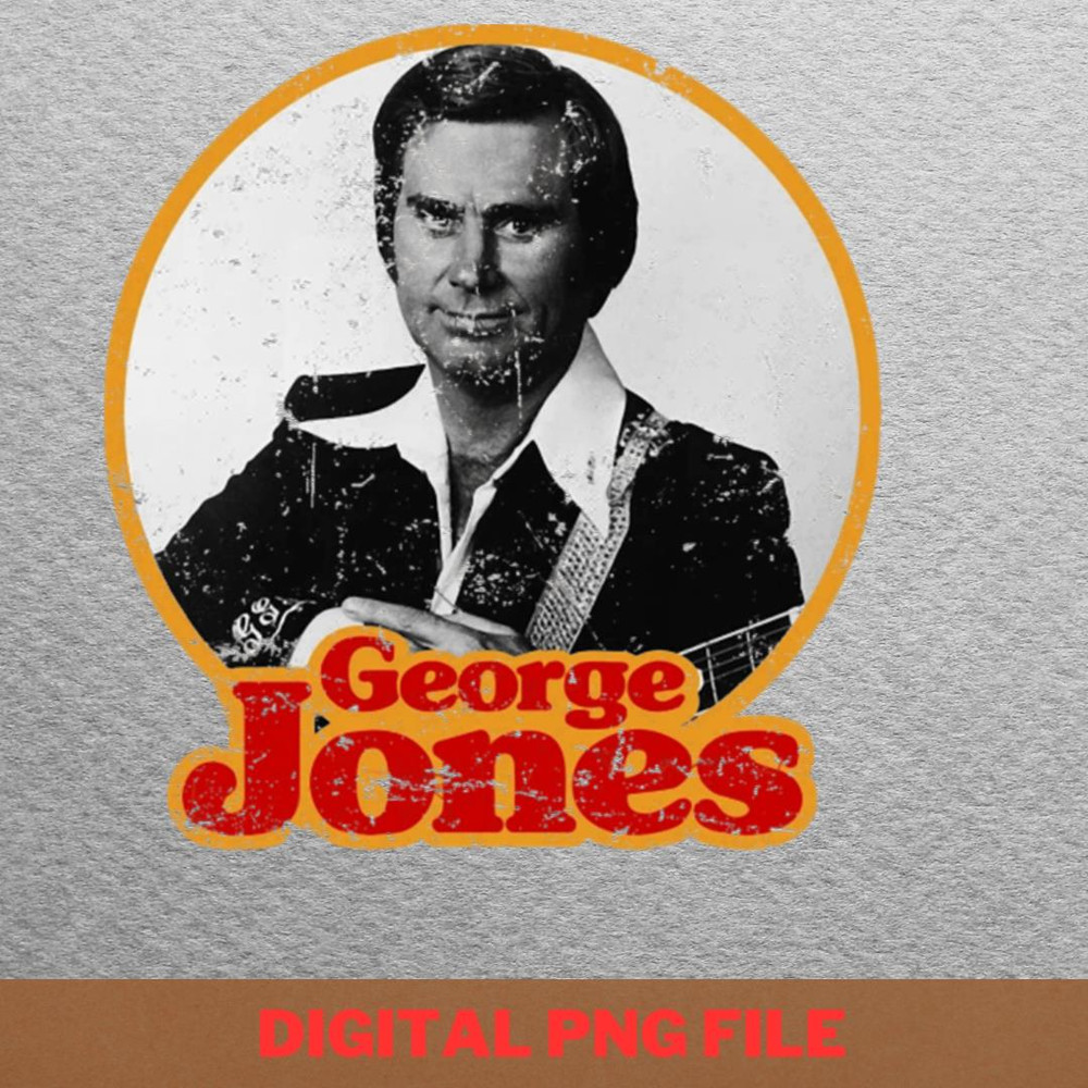 George Jones Sadness In Songs PNG, George Jones PNG, Outlaw Country Digital Png Files.jpg