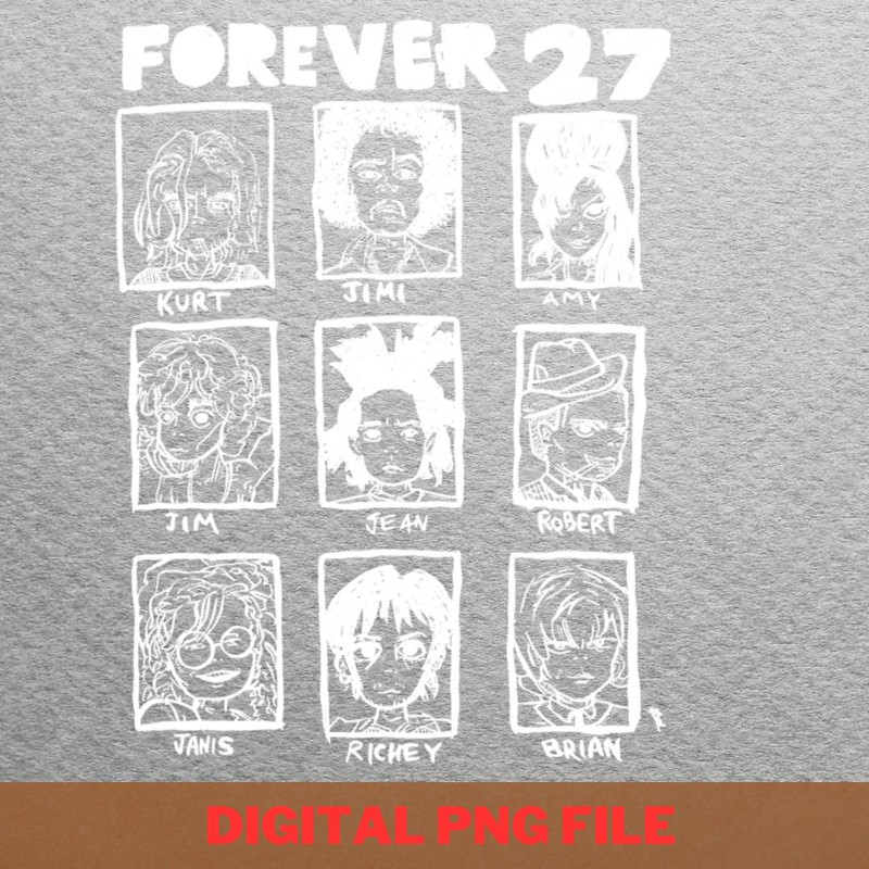 The 27 Club Classic Rock PNG, 27 Club PNG, Black Music Digital Png Files.jpg