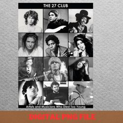 the 27 club harmonious spirits png, 27 club png, black music digital png files