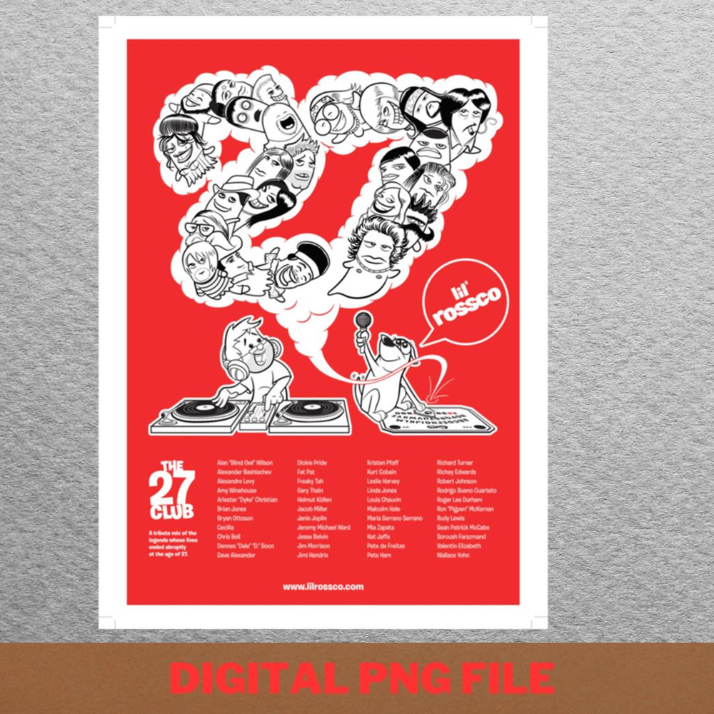 The 27 Club Unforgettable Voices PNG, 27 Club PNG, Black Music Digital Png Files.jpg