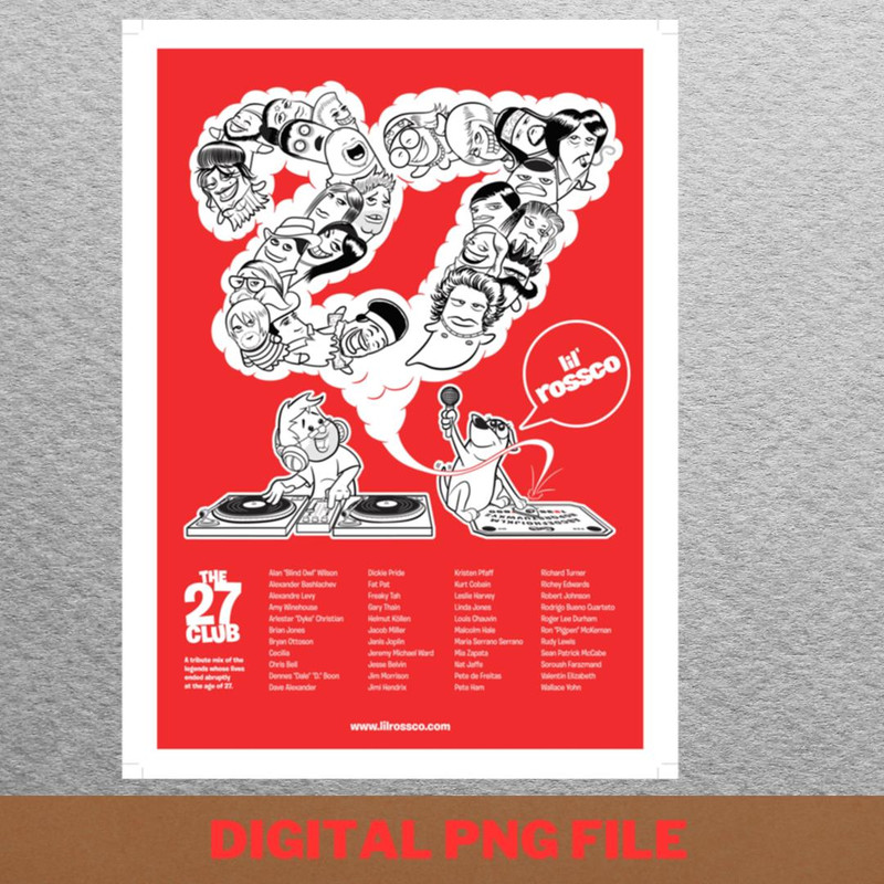 The 27 Club Unforgettable Voices PNG, 27 Club PNG, Black Music Digital Png Files.jpg