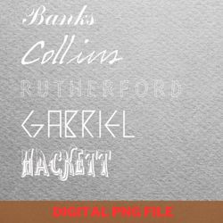 genesis band nursery cryme png, breakfast club png, smooth rock digital png files