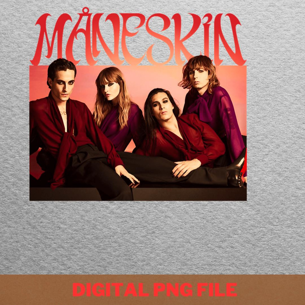 Maneskin Beat Pulse PNG, Maneskin PNG, Damiano David Digital Png Files.jpg