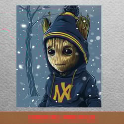 groot vs milwaukee brewers timber tangle png, groot png, milwaukee brewers digital png files