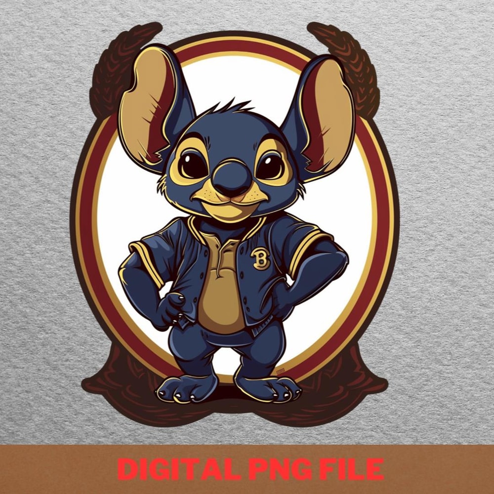 Stitch Vs Milwaukee Brewers Paramount Game PNG, Stitch PNG, Milwaukee Brewers Digital Png Files.jpg