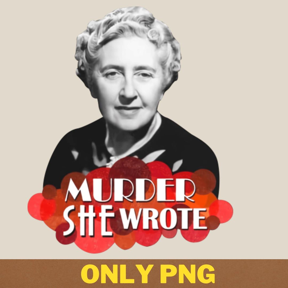 Agatha Christie Murder PNG, True Crime PNG, Serial Killer Digital Png Files.jpg