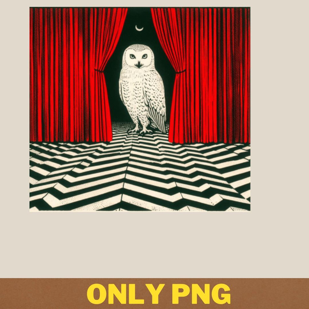 The Owl Is Not In The Red PNG, True Crime PNG, Serial Killer Digital Png Files.jpg
