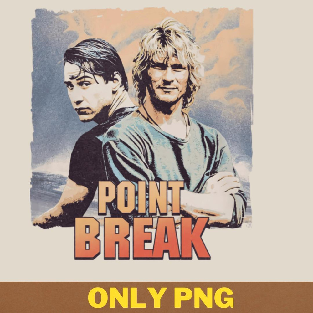 Action Adventure Point Break Vintage PNG, Adventure Movies PNG, 80s Movies Digital Png Files.jpg